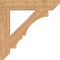 Ekena Millwork Balboa Slat Smooth Bracket, Western Red Cedar, 5 1/2"W x 34"D x 34"H BKT06X34X34BOA06SWR - alternate 4